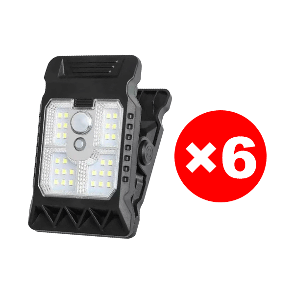 Intelligente, bewegungsaktivierte Solar-Clip-On-Leuchte