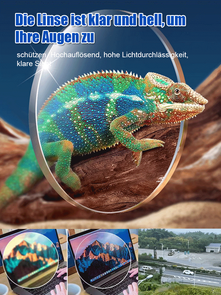 Smart Zoom Blaulichtschutz HD-Lesebrille