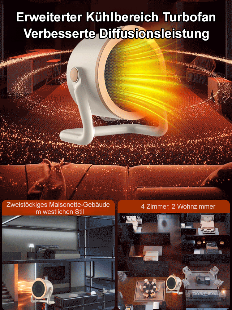 Sofort heizender Tischheizlüfter