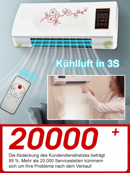 Wandmontierte Warm- und Kaltklimaanlage für den Haushalt