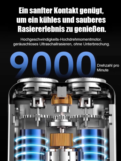 Intelligenter Digitalanzeige-Elektrorasierer mit Doppelringklinge