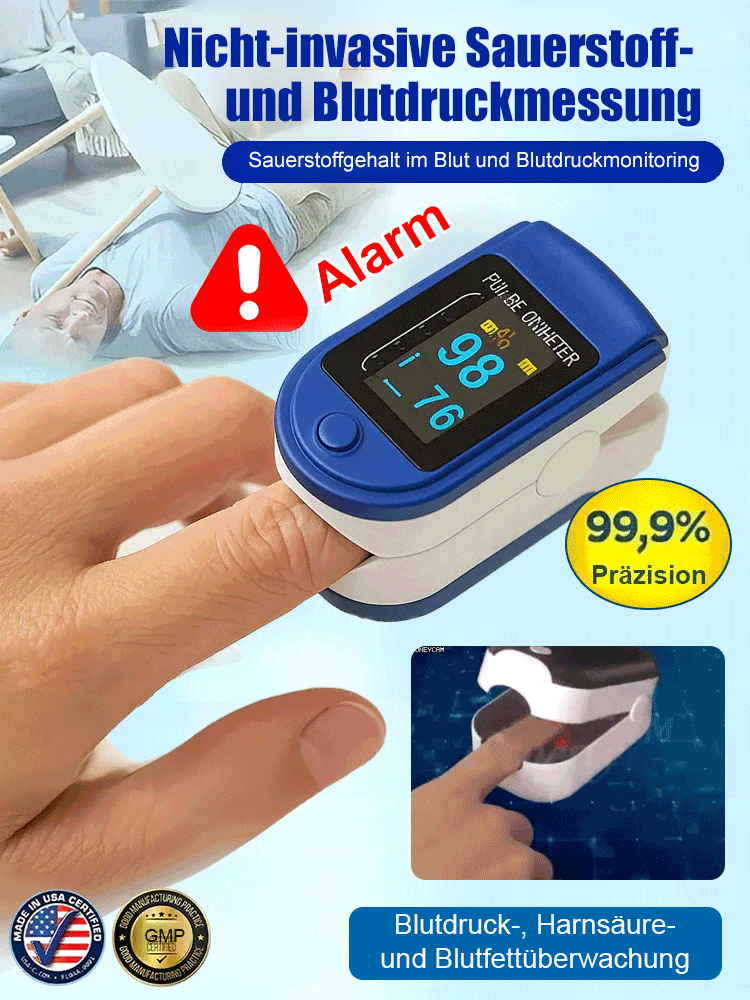 ✅👍【Weltweit heiß verkauft 30W+】Schmerzfreies Blutzucker- und Blutdruckmessgerät！