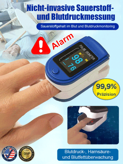 ✅👍【Weltweit heiß verkauft 30W+】Schmerzfreies Blutzucker- und Blutdruckmessgerät！