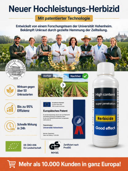 🏆✅【100% Glyphosatfre】Ultimatives Profi-Unkrautvernichter-Konzentrat: Sichtbar in 3 Stunden. Vernichtet 108 Unkrautarten & 8x schneller als andere！