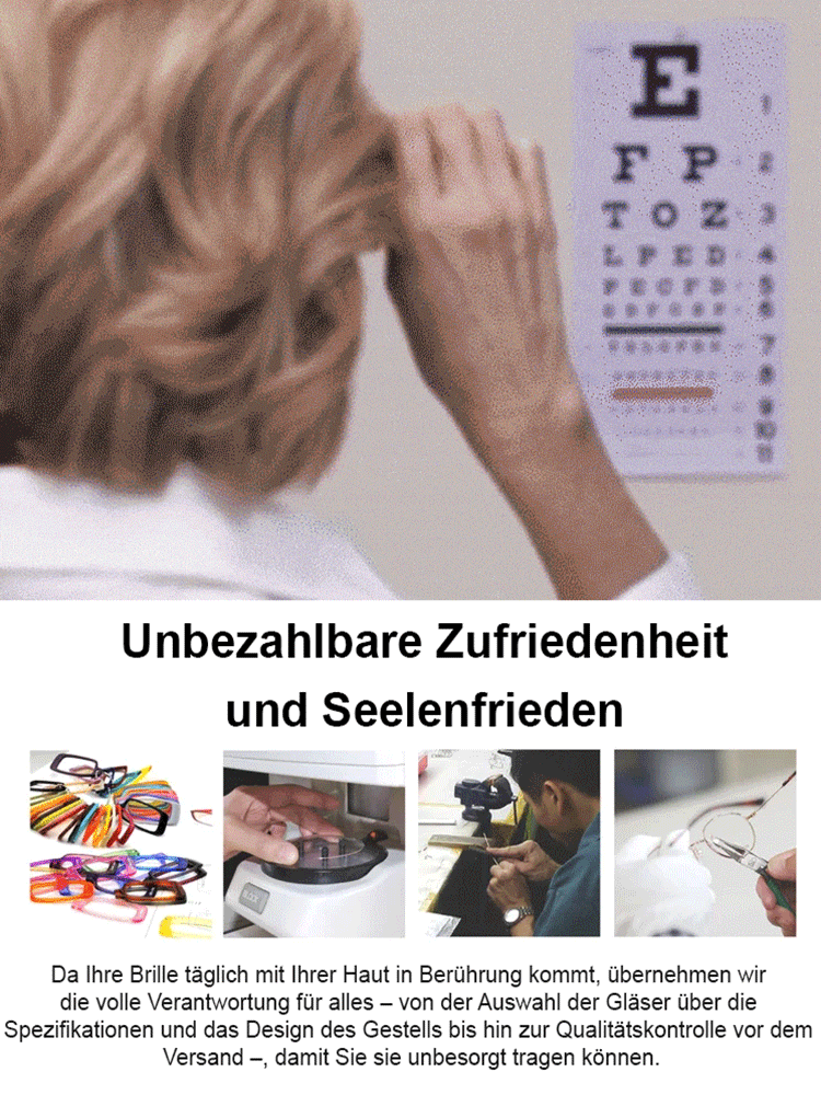 Lesebrille mit Titanfassung und Bifokalgläsern