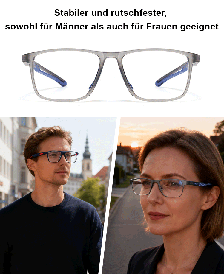[Ultraleichte Sport-] Lesebrille mit intelligentem Zoom
