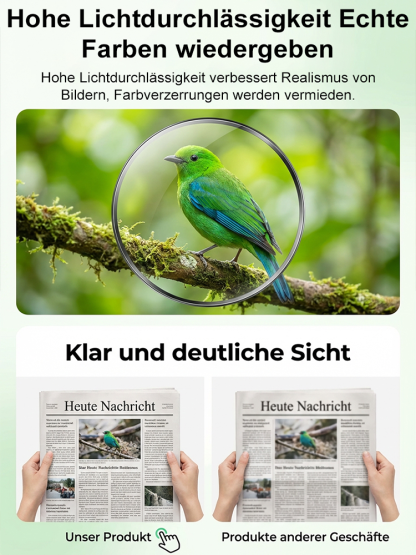 Intelligente HD-Lesebrille mit doppeltem Licht und Blaulichtschutz für die Augenpflege