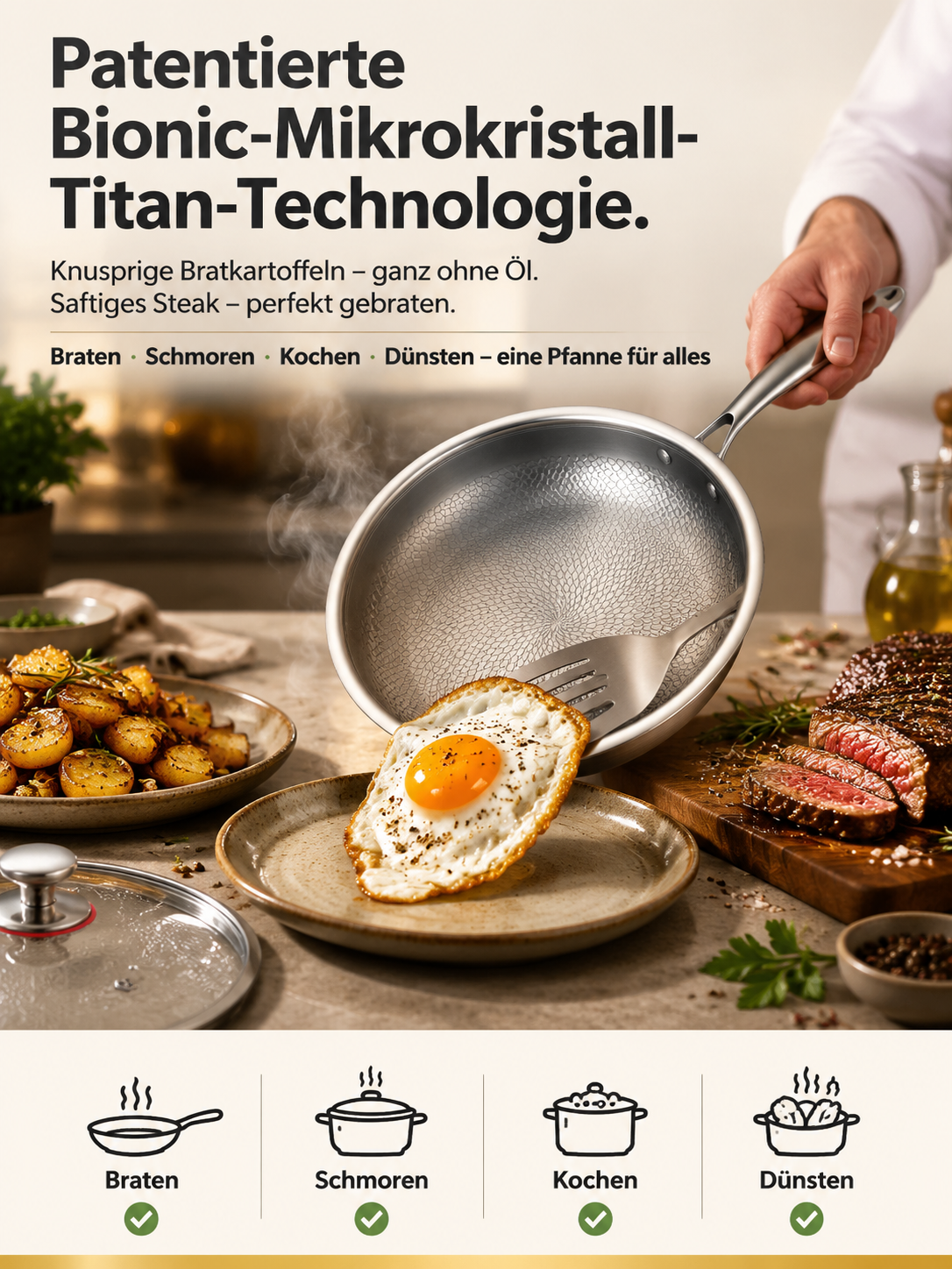 Medizinische Rein-Titan Pfanne – 50 Jahre Handwerkskunst aus dem Saarland