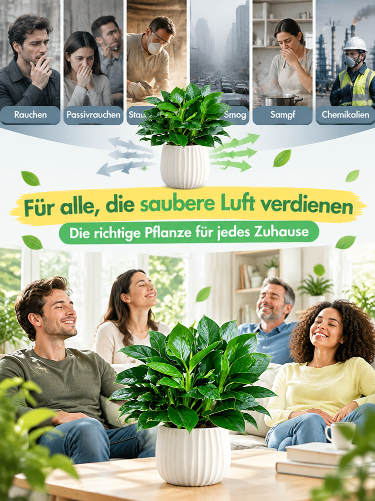 🍃✅Philodendron “Imperial” mit 99% Überlebensrate! 50x stärkere Luftreinigung! 