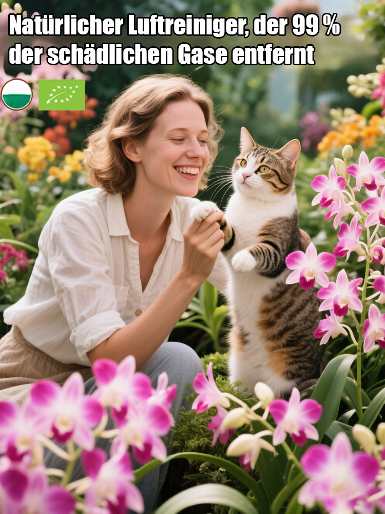 【Schön anzusehen, leicht zu pflegen, duftend blühend】Bunte Duft-Orchidee (Dendrobium) im Topf