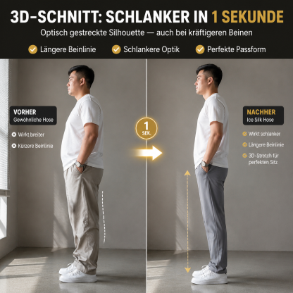 👍🧍‍♂️ Hochwertige ultradünne atmungsaktive Sommer-Eis-Seidenhose！