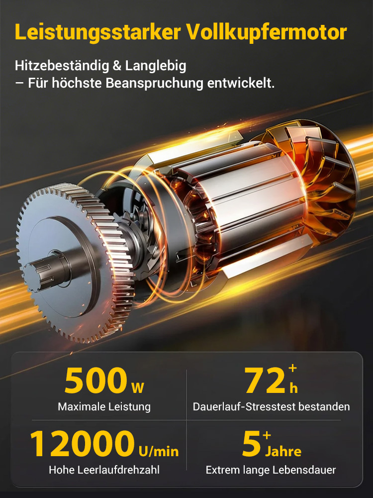 Verbesserter tragbarer Rasenmäher mit Vollkupfermotor
