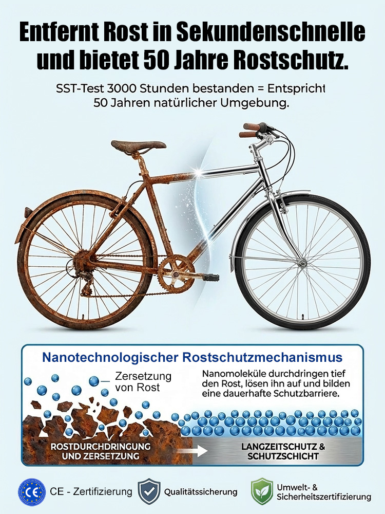 ✅🆗Rostfrei in 3 Sekunden! Löst Rost und erneuert Metall sofort. Über 1 Mio. mal weltweit verkauft！
