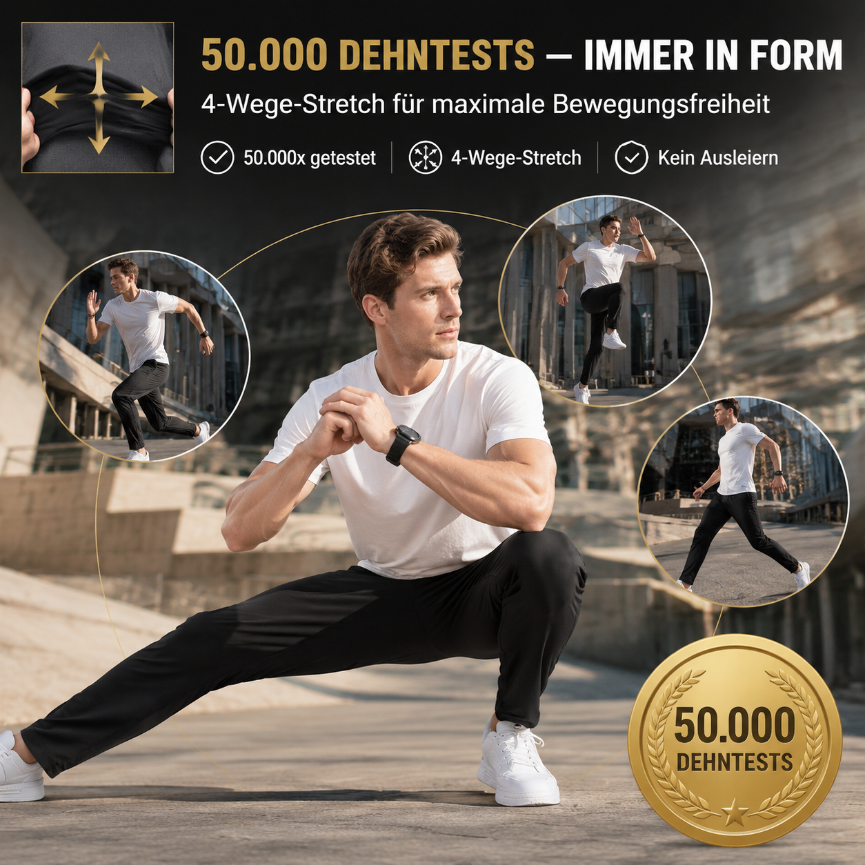 👍🧍‍♂️ Hochwertige ultradünne atmungsaktive Sommer-Eis-Seidenhose！
