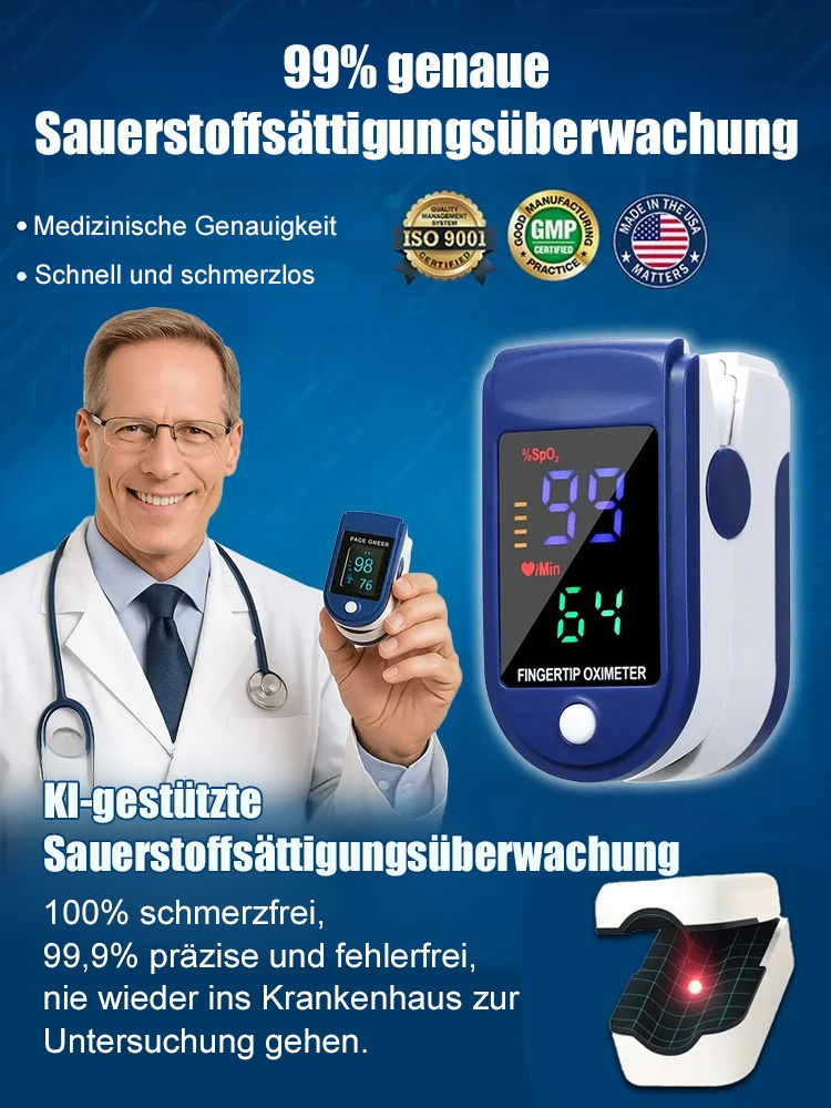 ✅👍【Weltweit heiß verkauft 30W+】Schmerzfreies Blutzucker- und Blutdruckmessgerät！