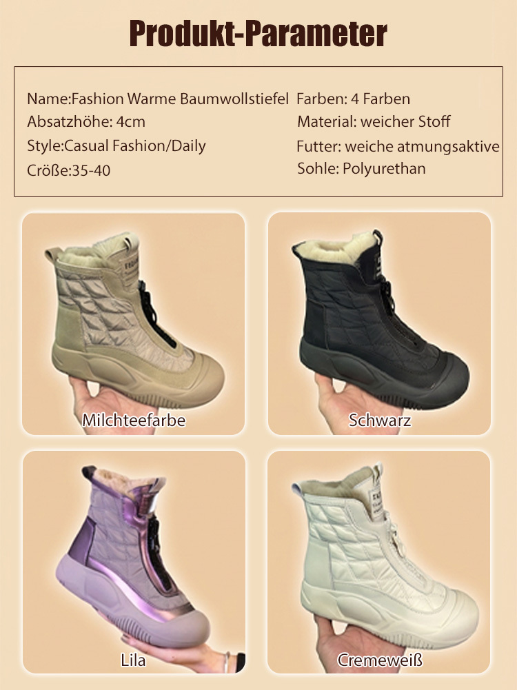 💝🥳【Warm & trocken bei -30°C】Superleichte und bequeme Damen-Winterstiefel aus dickem Leder