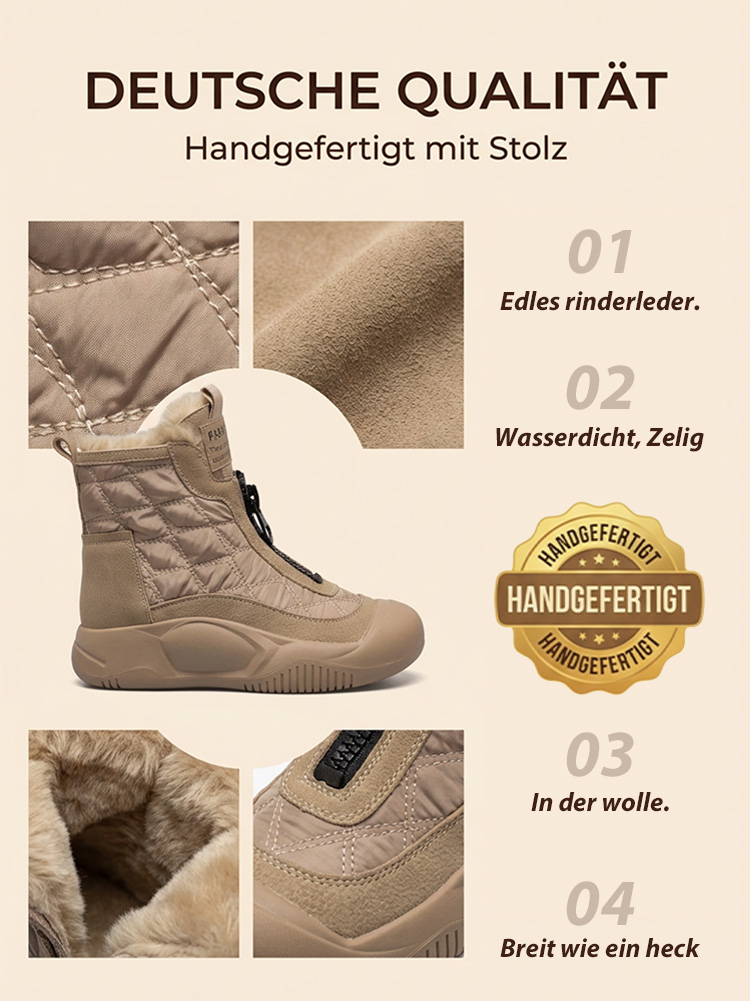 💝🥳【Warm & trocken bei -30°C】Superleichte und bequeme Damen-Winterstiefel aus dickem Leder