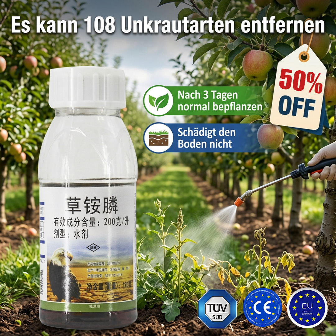 ✅👍Ultimatives Profi-Unkrautvernichter-Konzentrat: 1 Kappe für 1000 m² – Sichtbar in 3 Stunden & 3-fache Geld-zurück-Garantie！