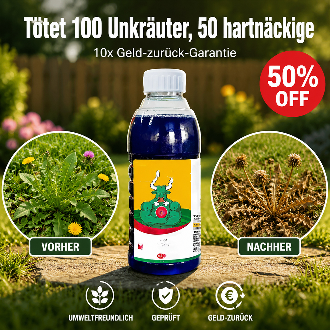🏆✅Profi-Unkrautstopp & Schutz:  3h Wirkung & 5 Jahre Unkrautfrei & Sicher !