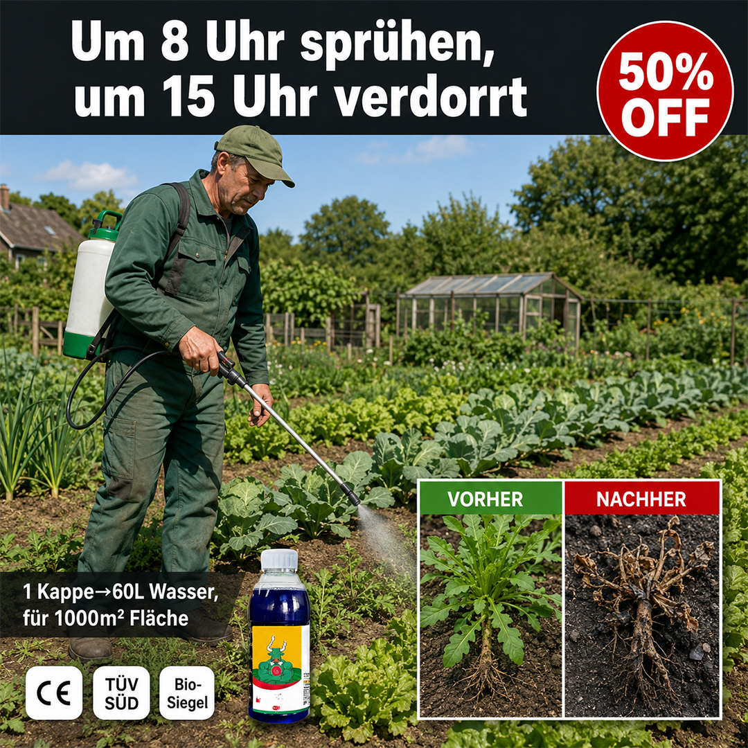 🏆✅Profi-Unkrautstopp & Schutz:  3h Wirkung & 5 Jahre Unkrautfrei & Sicher !