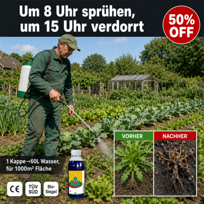 🏆✅Profi-Unkrautstopp & Schutz:  3h Wirkung & 5 Jahre Unkrautfrei & Sicher !