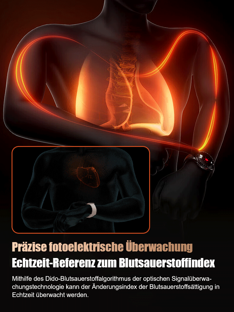 ⌚✅【Nur 90% Rabatt】Gesundheits Smartwatch mit Stahlband