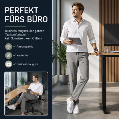 👍🧍‍♂️ Hochwertige ultradünne atmungsaktive Sommer-Eis-Seidenhose！