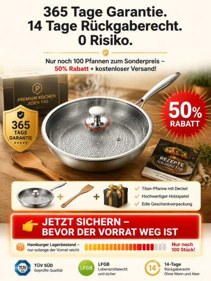 Medizinische Rein-Titan Pfanne – 50 Jahre Handwerkskunst aus dem Saarland