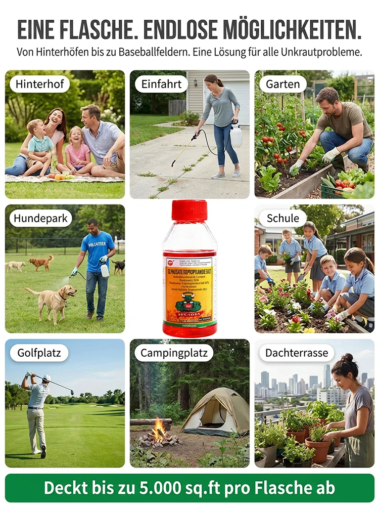 [Unkraut stirbt nach einmaligem Sprühen] Unkrautvernichtungsmittel für Obstgärten und Brachflächen