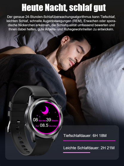 ⌚✅【Nur 90% Rabatt】Gesundheits Smartwatch mit Stahlband