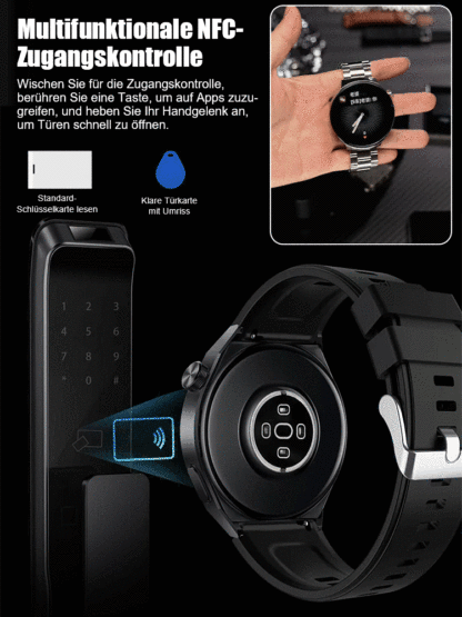 ⌚✅【Nur 90% Rabatt】Gesundheits Smartwatch mit Stahlband