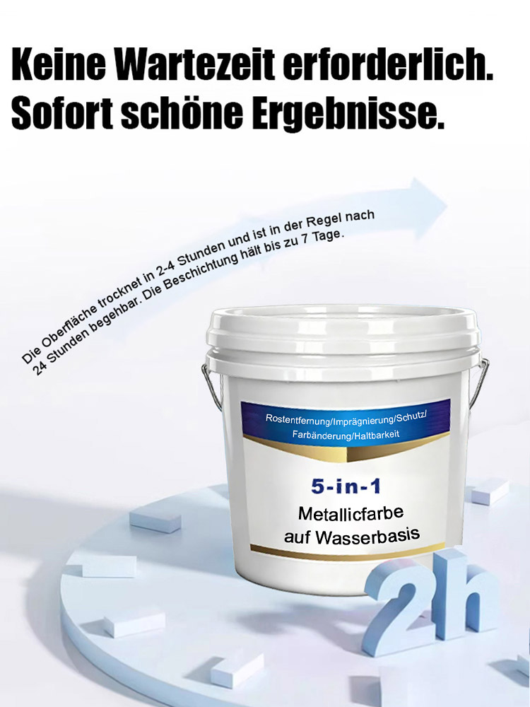 【50 Jahre Garantie】Mehrfarbige wasserbasierte Metallfarbe