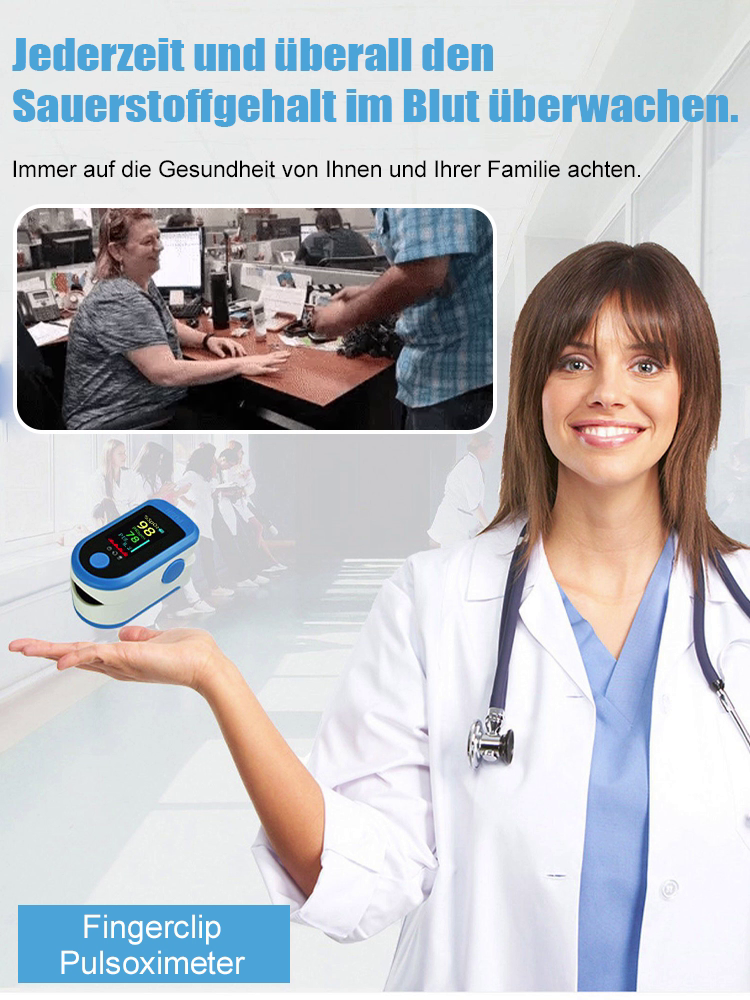 【Unverzichtbar für Zuhause】Fingerclip-Haushaltsmonitor