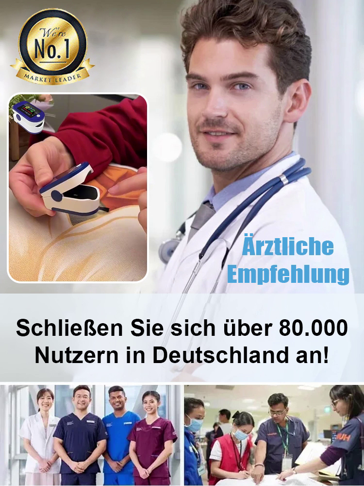 【Unverzichtbar für Zuhause】Fingerclip-Haushaltsmonitor