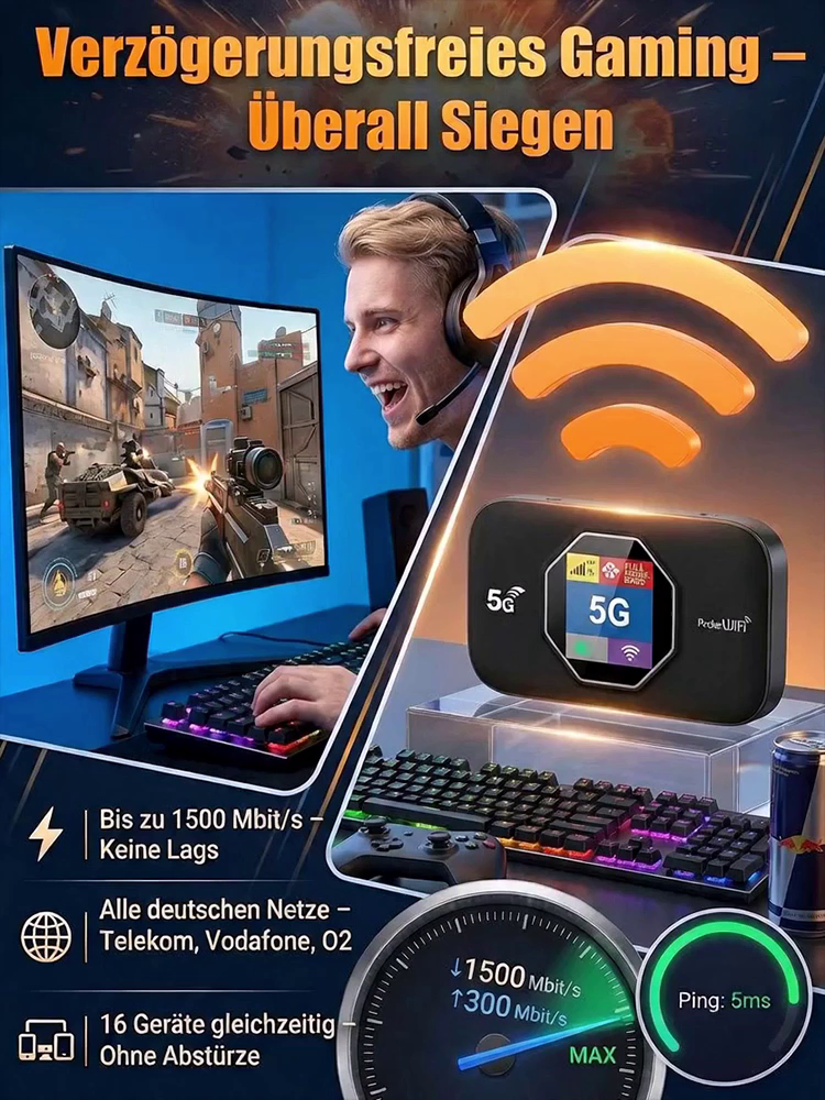 【WorldPass】Tragbarer 5G-Router