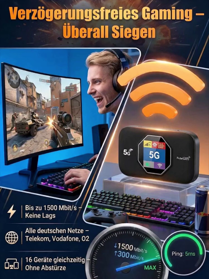 【WorldPass】Tragbarer 5G-Router