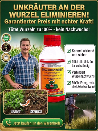 [Unkraut stirbt nach einmaligem Sprühen] Unkrautvernichtungsmittel für Obstgärten und Brachflächen