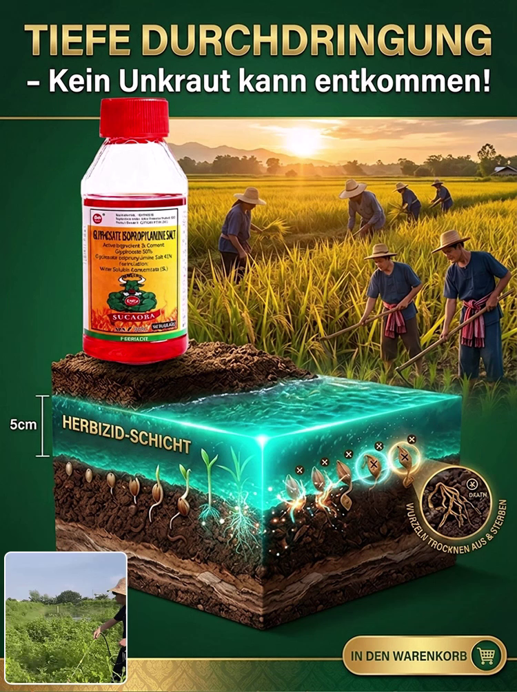 [Unkraut stirbt nach einmaligem Sprühen] Unkrautvernichtungsmittel für Obstgärten und Brachflächen