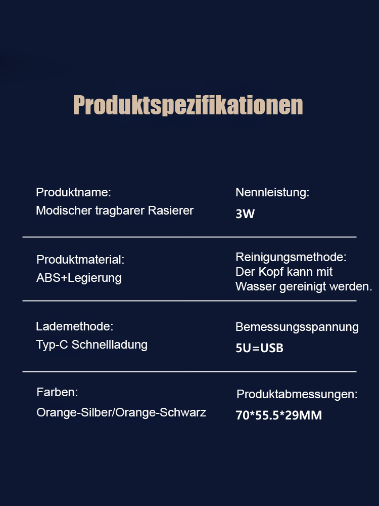 Intelligenter Digitalanzeige-Elektrorasierer mit Doppelringklinge