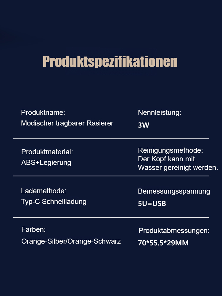 Intelligenter Digitalanzeige-Elektrorasierer mit Doppelringklinge