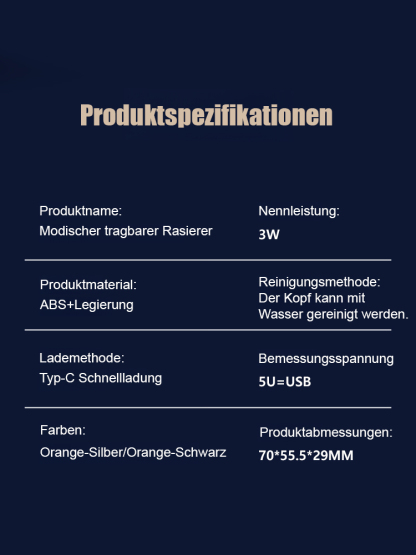Intelligenter Digitalanzeige-Elektrorasierer mit Doppelringklinge