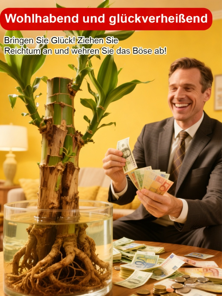 💦🎍Lebt nur mit Wasser: Ganzjährig blühendes brasilianisches Glücksholz