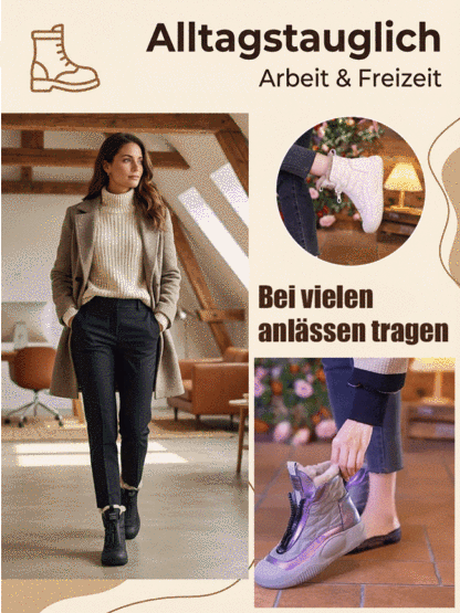💝🥳【Warm & trocken bei -30°C】Superleichte und bequeme Damen-Winterstiefel aus dickem Leder
