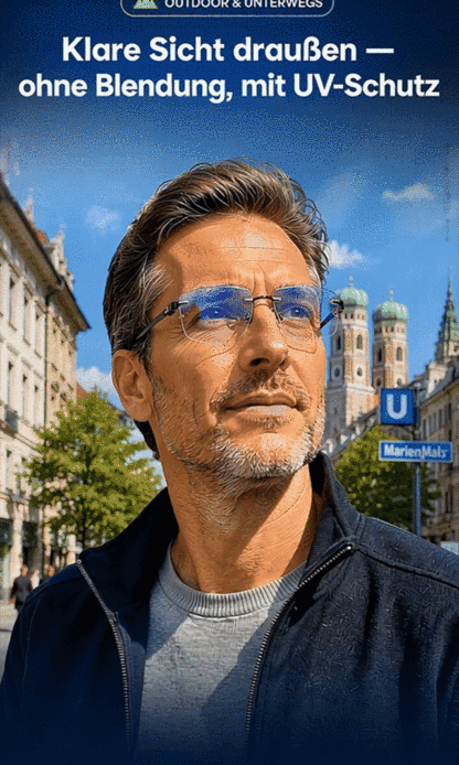 💥💥【1+1 gratis】50 Jahren Garantie, Smart Zoom Blaulichtschutz HD-Lesebrille