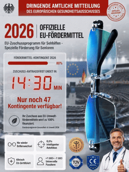 💥💥【1+1 gratis】50 Jahren Garantie, Smart Zoom Blaulichtschutz HD-Lesebrille