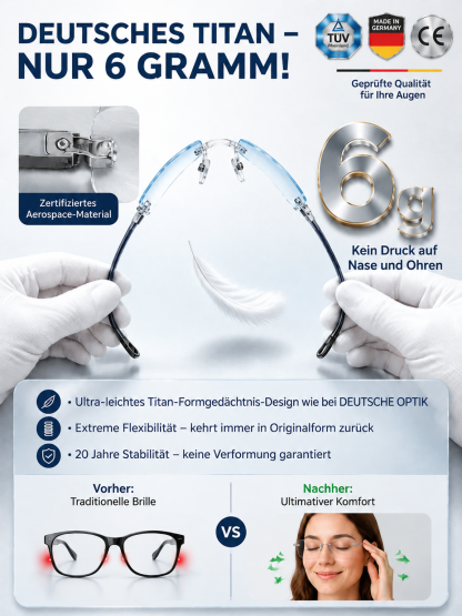 💥💥【1+1 gratis】50 Jahren Garantie, Smart Zoom Blaulichtschutz HD-Lesebrille