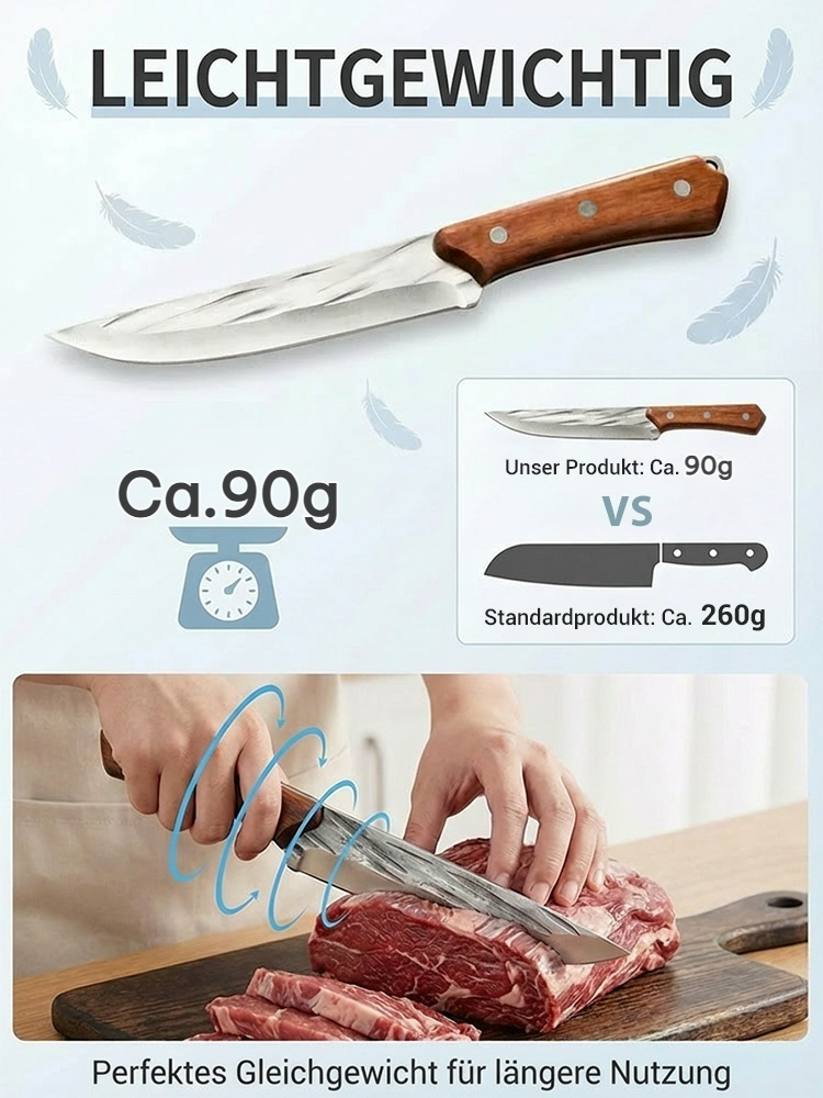 ThyssenKrupp Profi-Messer – 60x Geschmiedet, Walnuss-Griff &Nano-Laser-Schliff