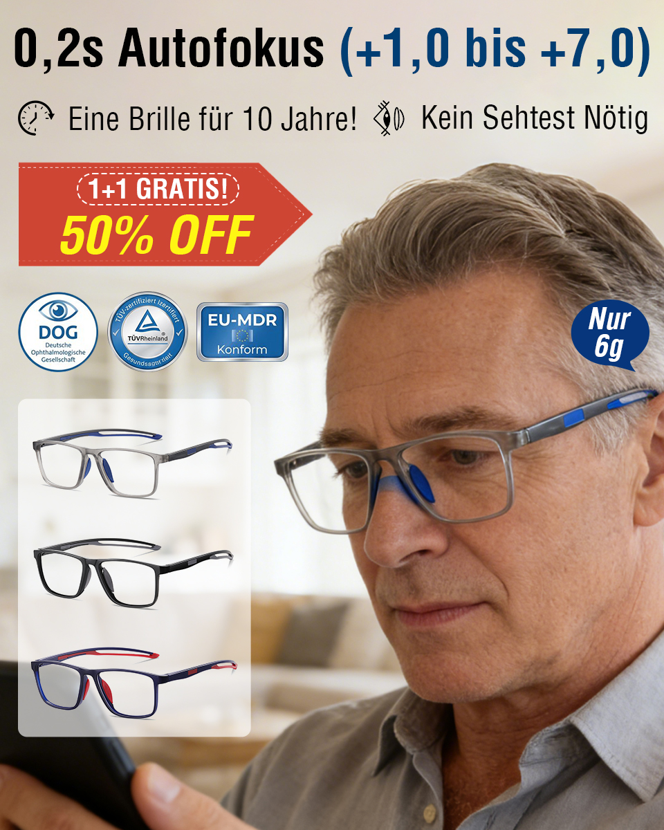 👨‍⚕️💯Ultraleichte Sport-Lesebrille mit intelligentem Zoom