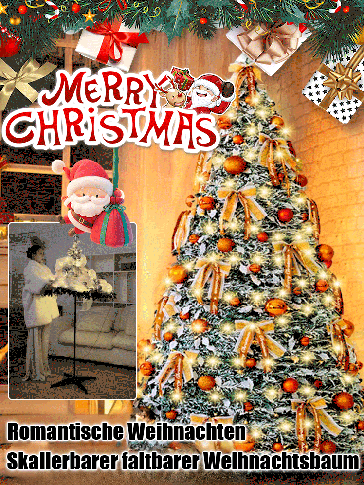 Einziehbarer klappbarer Weihnachtsbaum