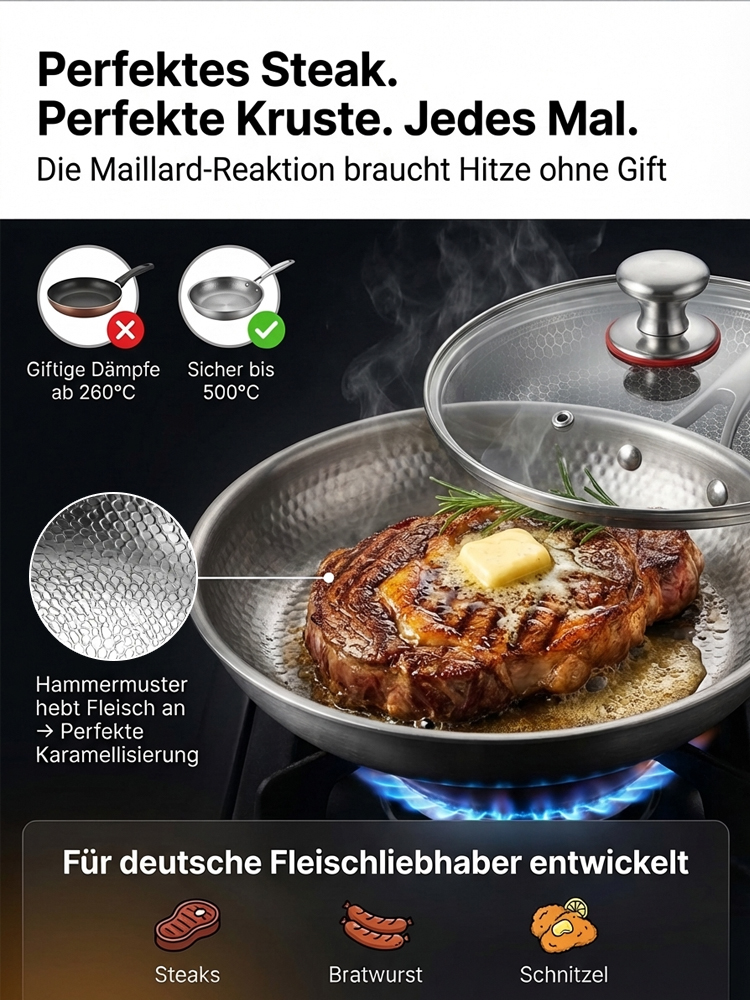 Medizinische Rein-Titan Pfanne – 50 Jahre Handwerkskunst aus dem Saarland